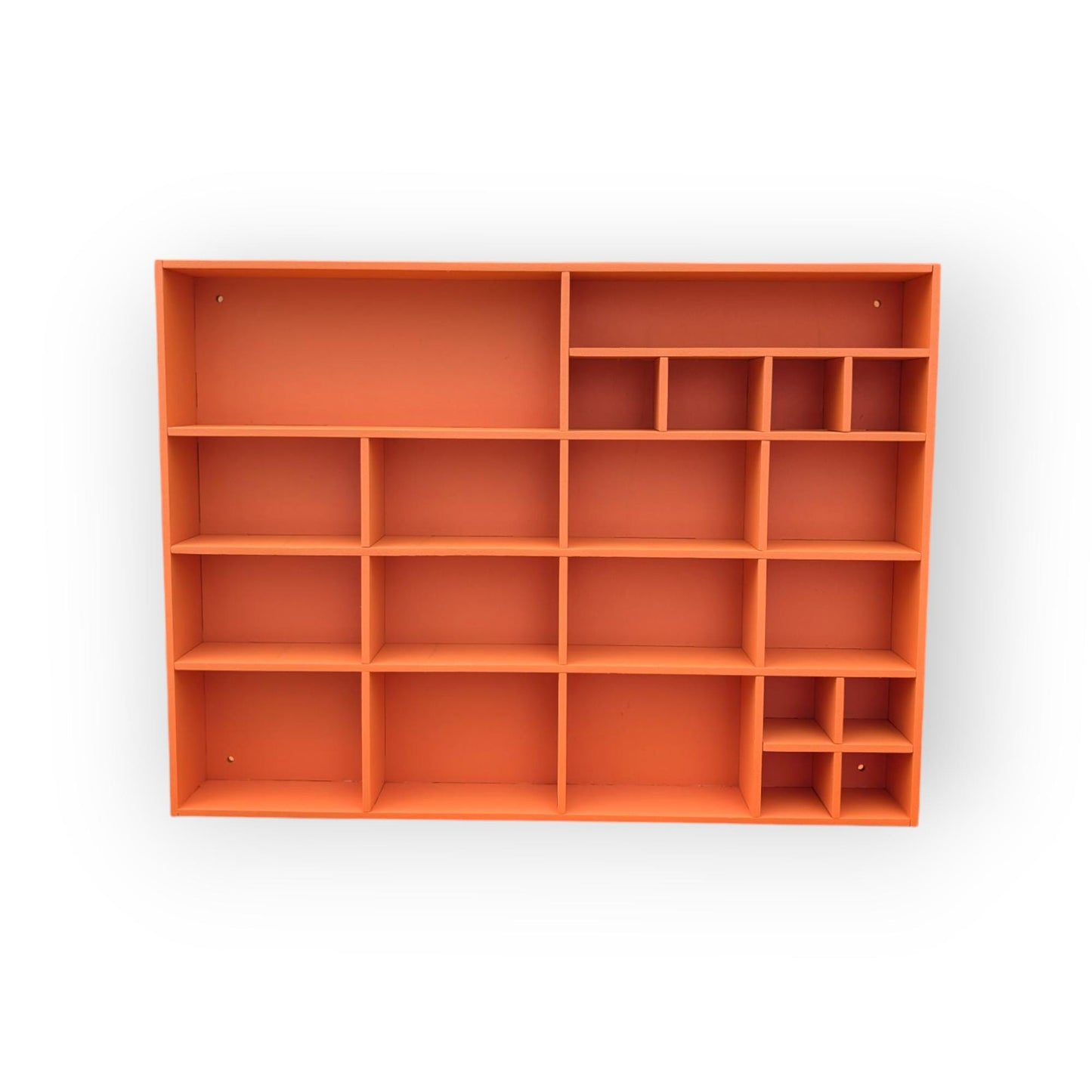 Shadow Box Wooden Display Shelf - Wall Cubby Shelf - Multiple Compartment Sizes - #1 - Trinket Shelf - Curio Cabinet