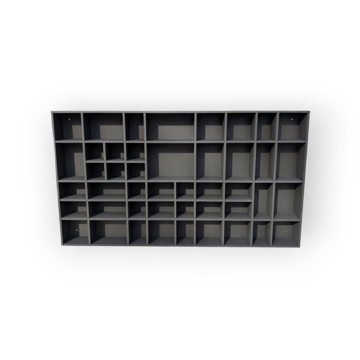 Shadow Box Wooden Display Shelf - Wall Cubby Shelf - Multiple Compartment Sizes - #34b - Trinket Shelf - Curio Cabinet