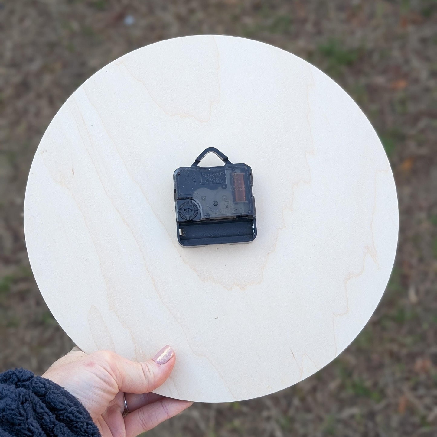 Wooden Orange Slice Clock