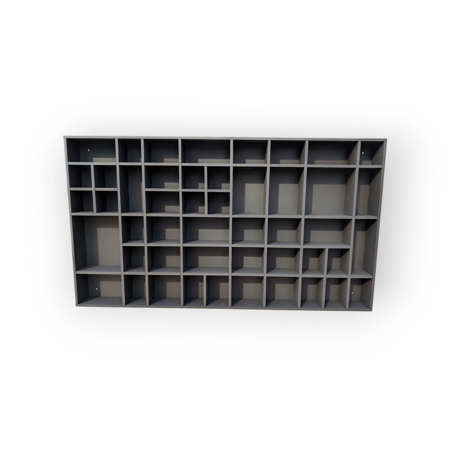 Shadow Box Wooden Display Shelf - Wall Cubby Shelf - Multiple Compartment Sizes - #34A - Trinket Shelf - Curio Cabinet