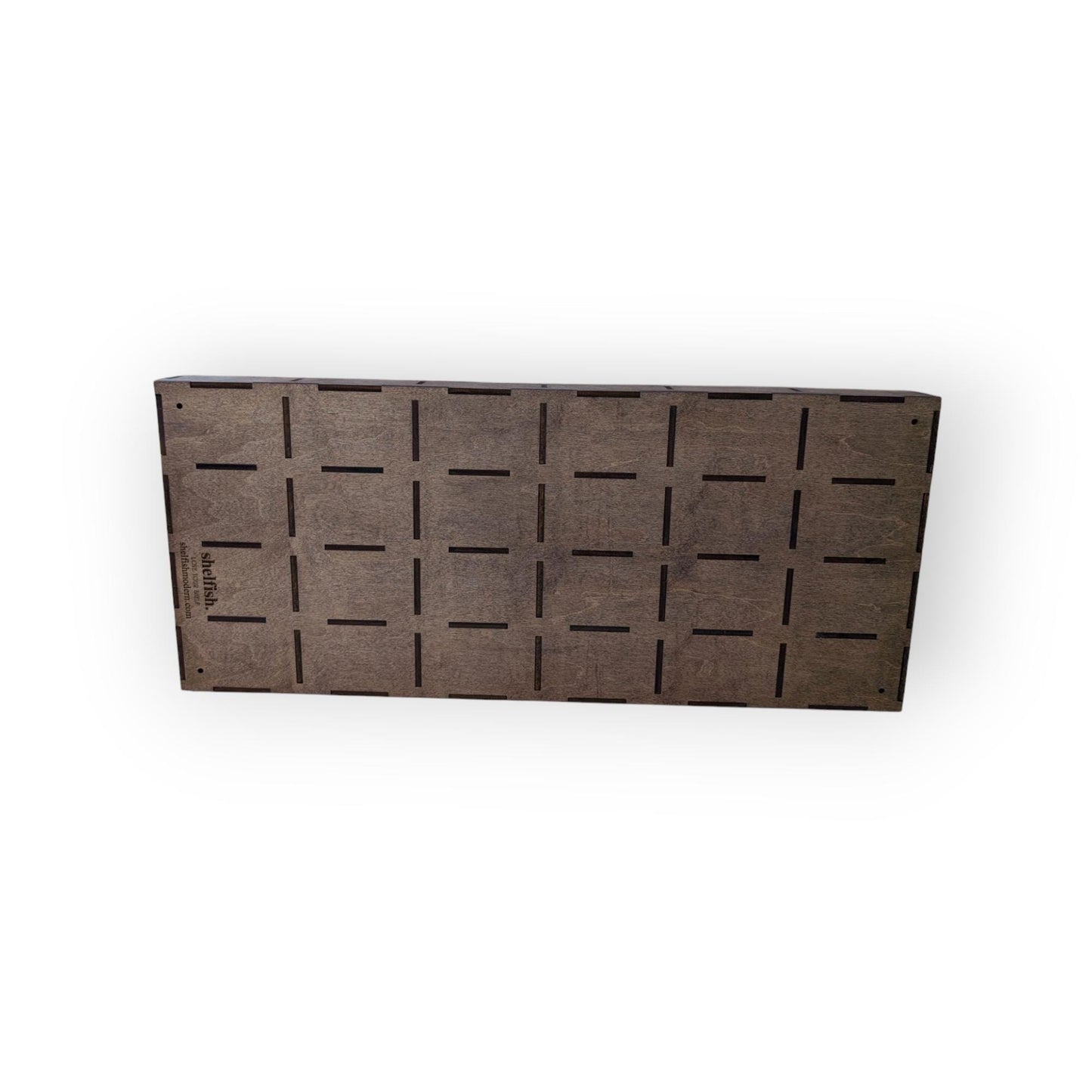 24 Compartment Wooden Display Shelf - 4x2.5 - Trinket Shelf - Curio Cabinet