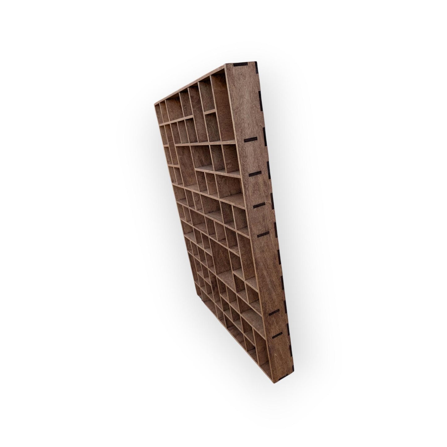 Multi Compartment Wooden Display Shelf-Crystal Display Shelf-Curio Cabinet- Knick Knack Display - Printer Tray -Figure Organizer Display #