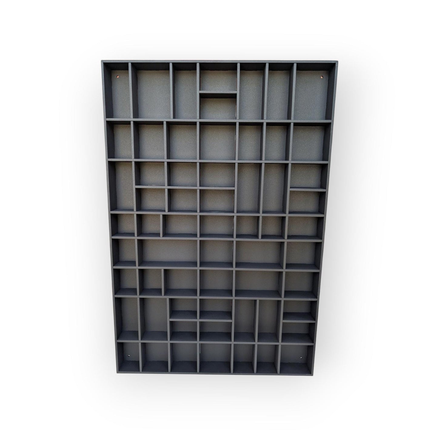 Shadow Box Wooden Display Shelf - Wall Cubby Shelf - Multiple Compartment Sizes - #12 - Trinket Shelf - Curio Cabinet