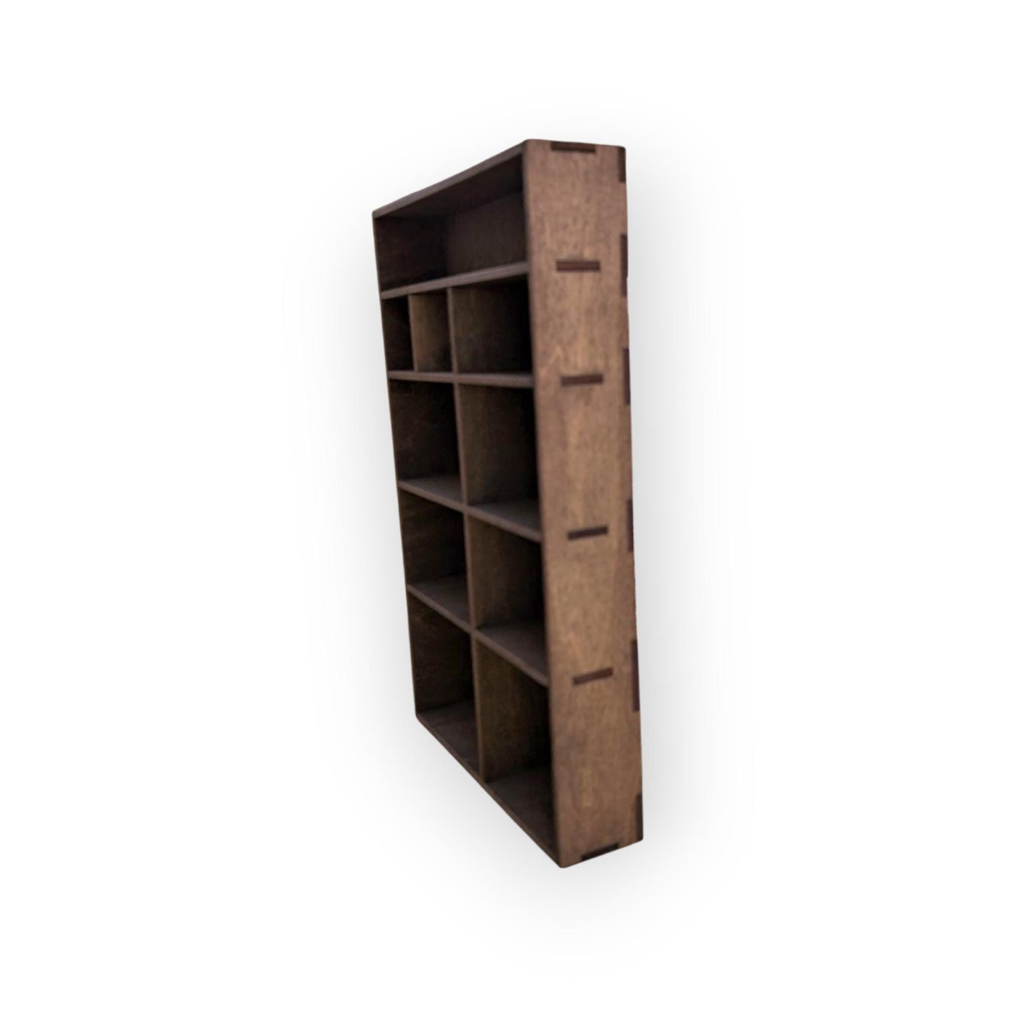 Multi Compartment Wooden Display Shelf-Crystal Display Shelf- Curio Cabinet- Knick Knack Display - Printer Tray -Figure Organizer Display #4