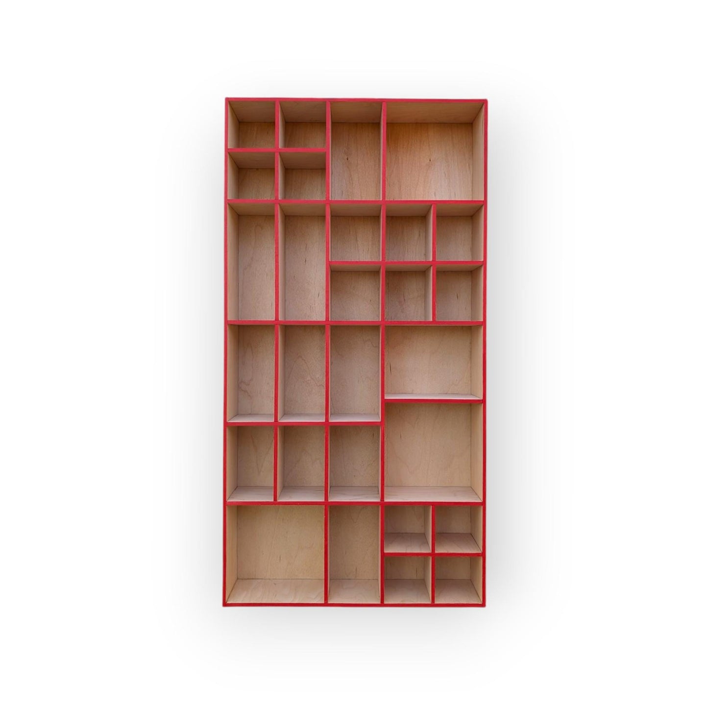 Multi Compartment Wooden Display Shelf-Crystal Display Shelf -Curio Cabinet- Knick Knack Display - Printer Tray -Figure Organizer Display #8