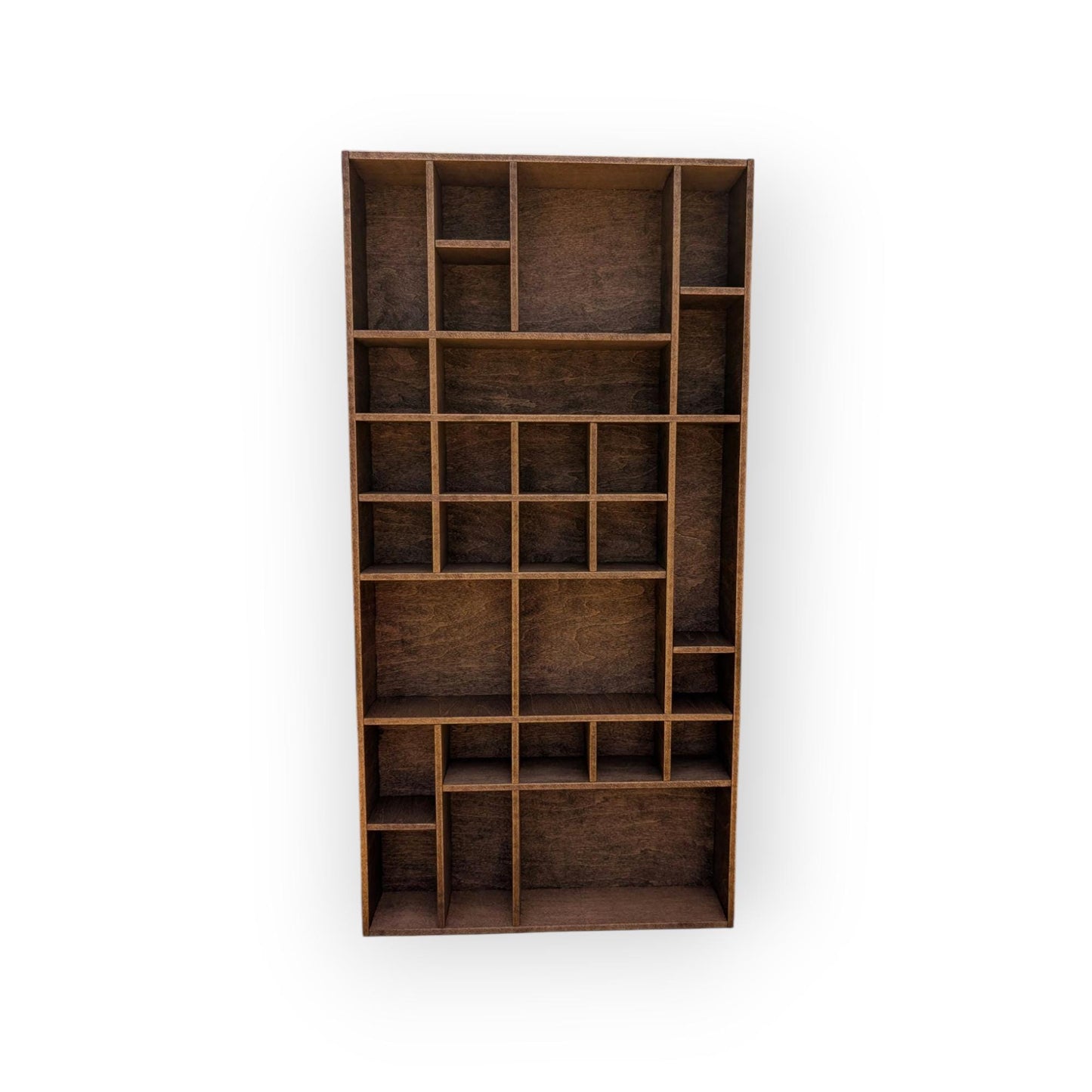 Shadow Box Wooden Display Shelf - Wall Cubby Shelf - Multiple Compartment Sizes - #37 - Trinket Shelf - Curio Cabinet