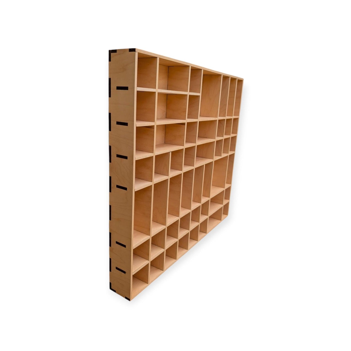 Multi Compartment Wooden Display Shelf-Crystal Display Shelf-Curio Cabinet- Knick Knack Display - Printer Tray -Figure Organizer Display #29