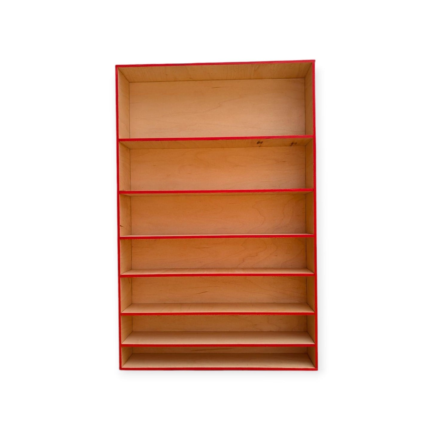 Multi Compartment Wooden Display Shelf-Crystal Display Shelf -Curio Cabinet- Knick Knack Display - Printer Tray-Figure Organizer Display #38