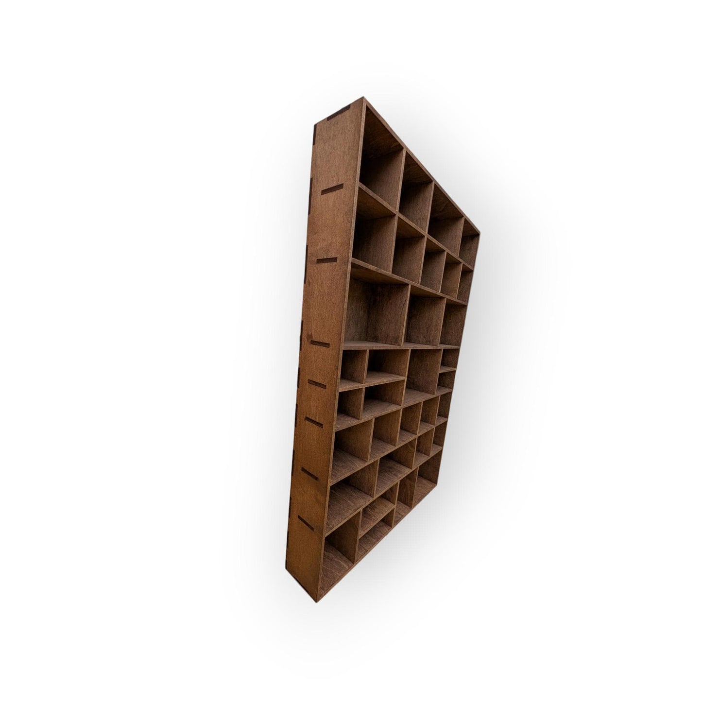 Multi Compartment Wooden Display Shelf-Crystal Display Shelf-Curio Cabinet- Knick Knack Display - Printer Tray -Figure Organizer Display #39