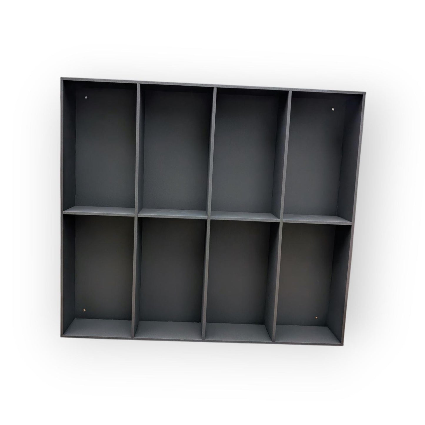 8 Compartment Wooden Display Shelf - 5x9 - Trinket Shelf - Curio Cabinet