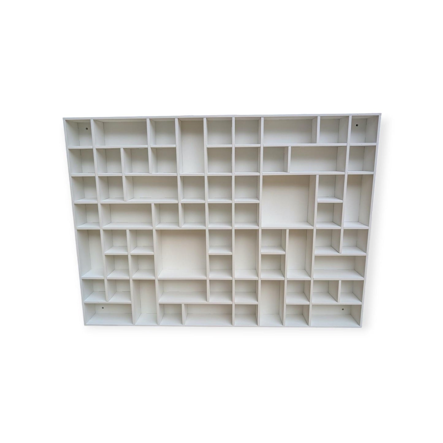 Multi Compartment Wooden Display Shelf-Crystal Display Shelf-Curio Cabinet- Knick Knack Display - Printer Tray -Figure Organizer Display #36