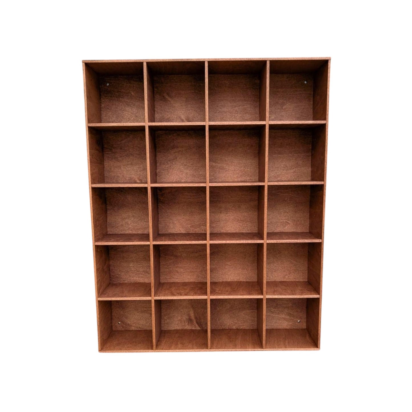 20 Compartment Wooden Display Shelf - 4x4 - Trinket Shelf - Curio Cabinet