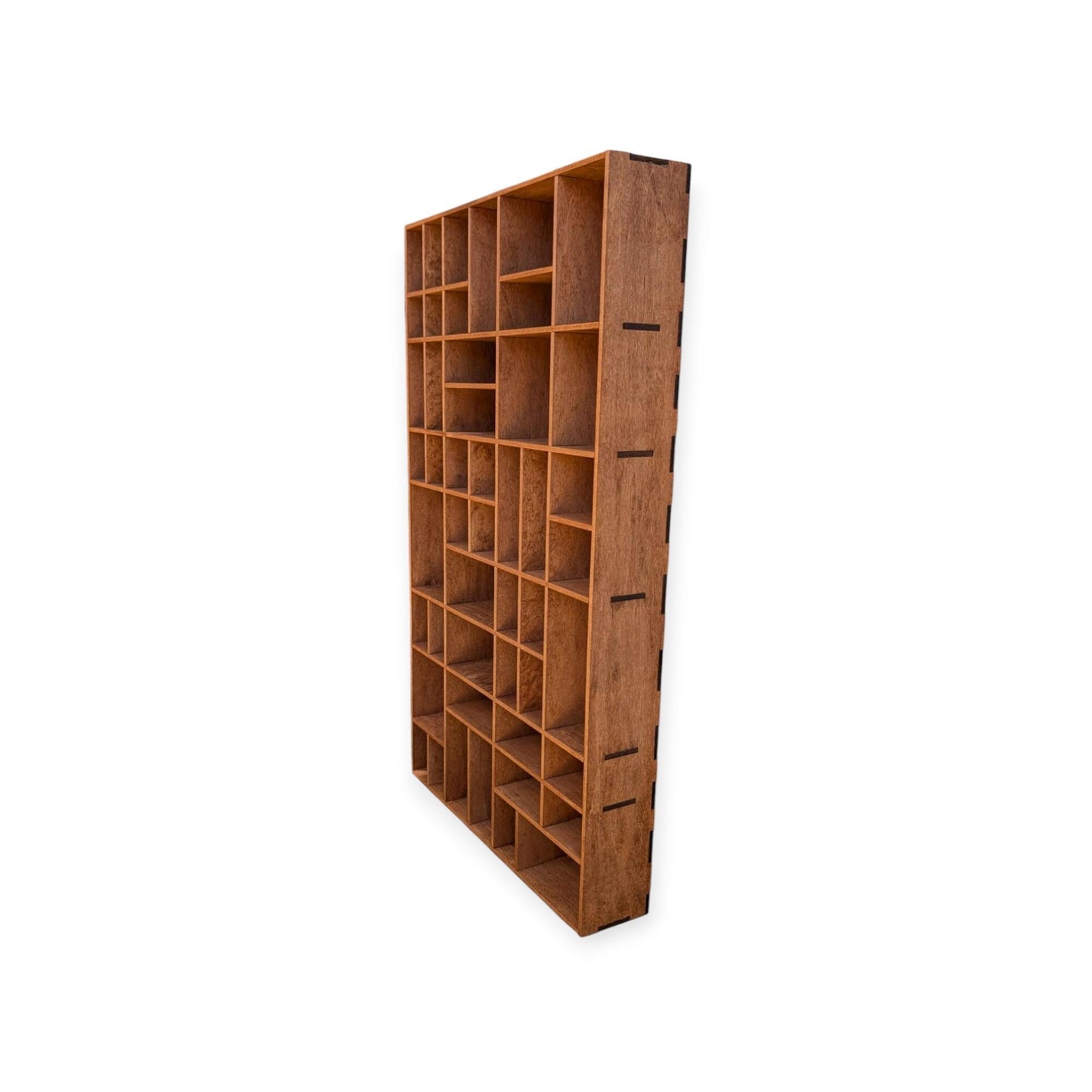 Multi Compartment Wooden Display Shelf-Crystal Display Shelf-Curio Cabinet- Knick Knack Display -Printer Tray -Figure Organizer Display #18a