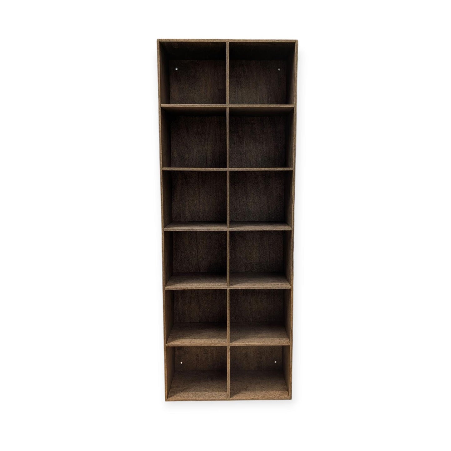 12 Compartment Wooden Display Shelf - 4.75x4.3 - Trinket Shelf - Curio Cabinet