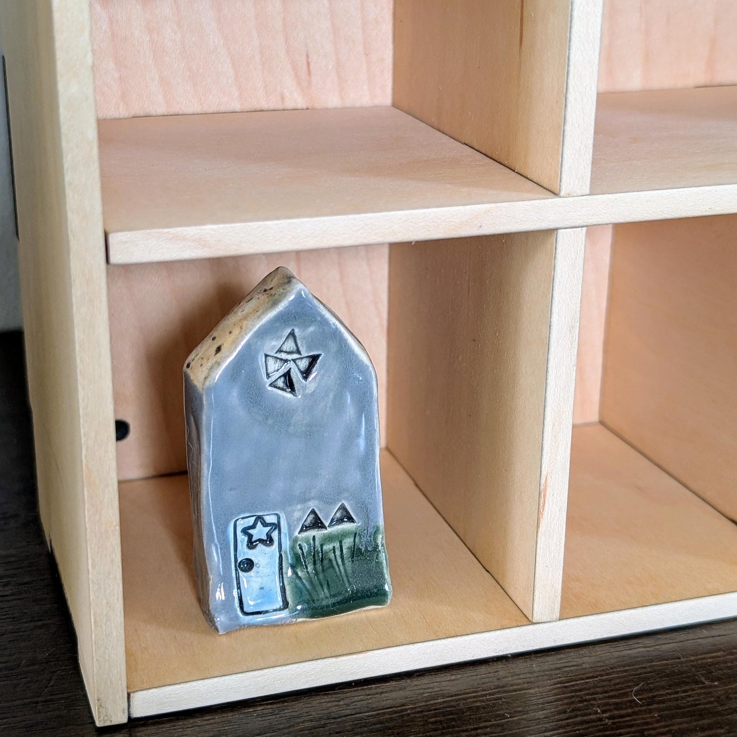 Shadow Box Wooden Display Shelf - Wall Cubby Shelf - Multiple Compartment Sizes - #18 - Trinket Shelf - Curio Cabinet