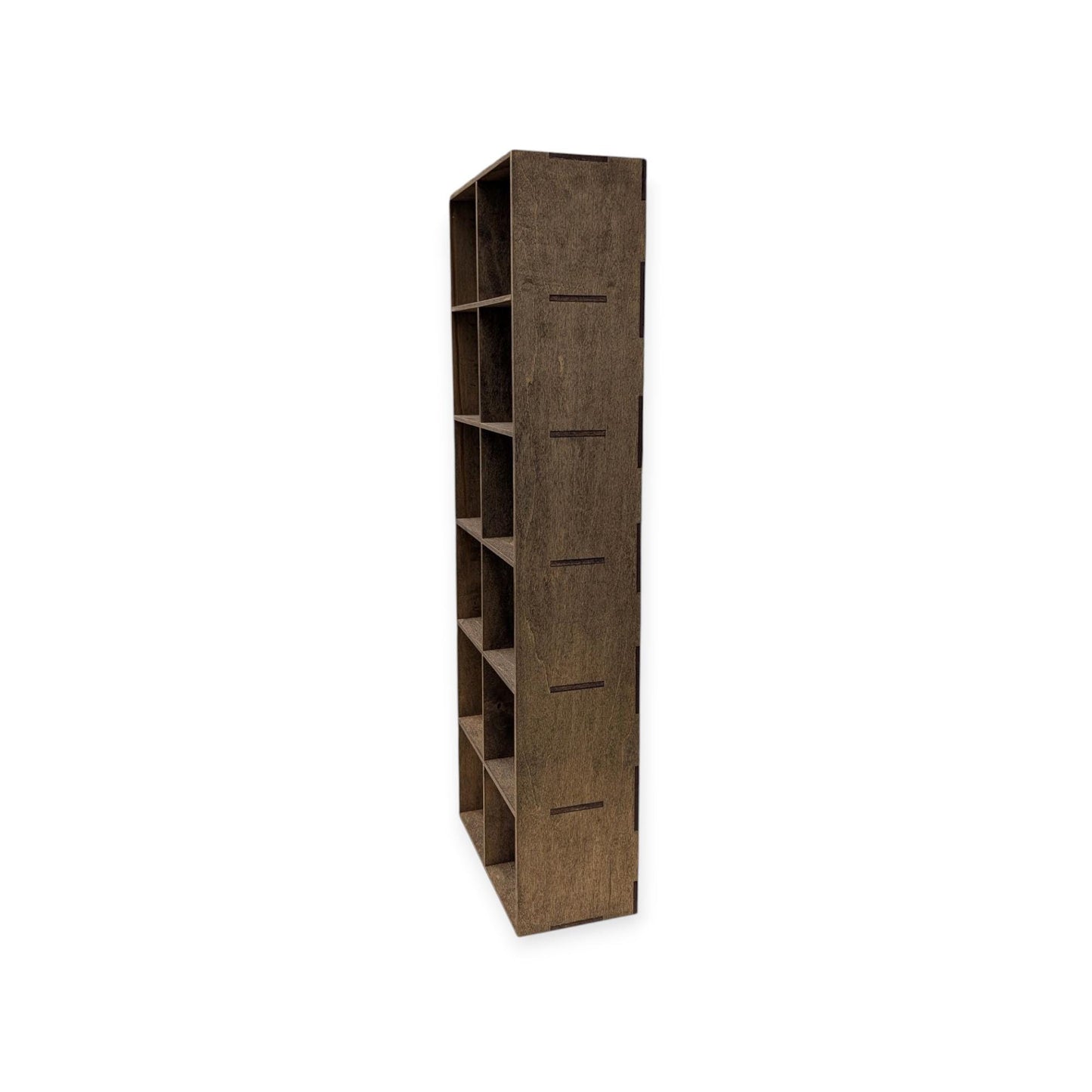 12 Compartment Wooden Display Shelf - 4.75x4.3 - Trinket Shelf - Curio Cabinet