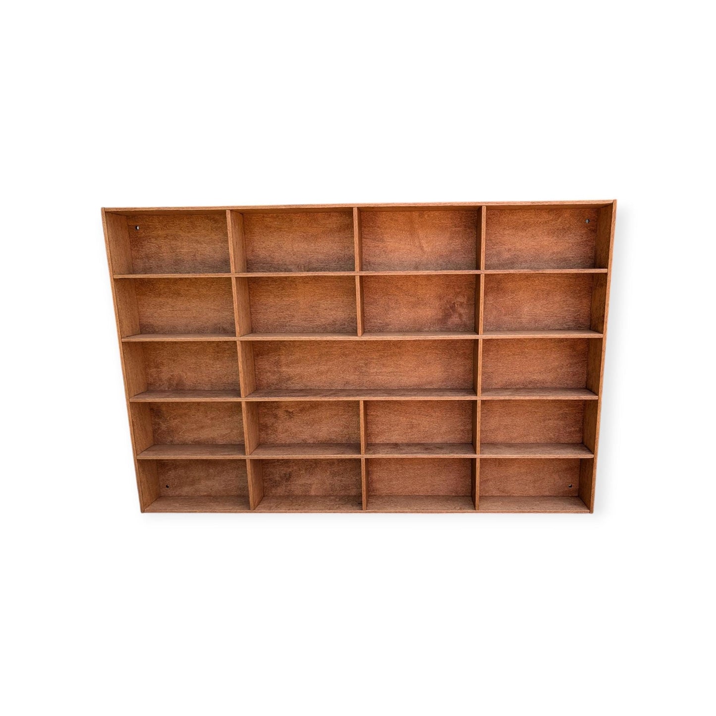 20 Compartment Wooden Display Shelf - 6x3 - Trinket Shelf - Curio Cabinet