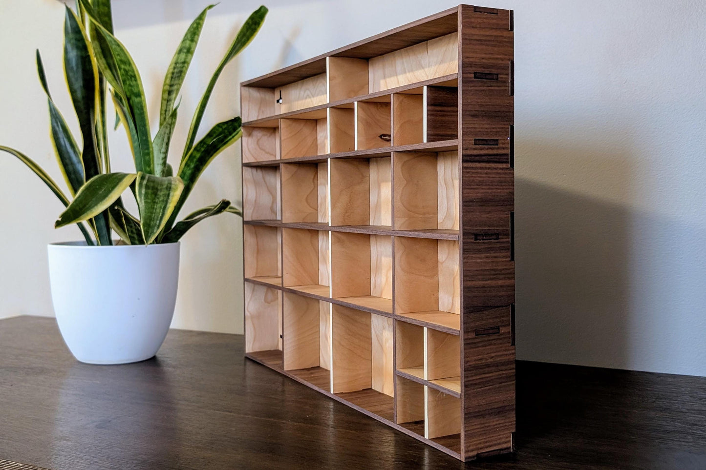 Shadow Box Wooden Display Shelf - Wall Cubby Shelf - Multiple Compartment Sizes - #1 - Trinket Shelf - Curio Cabinet