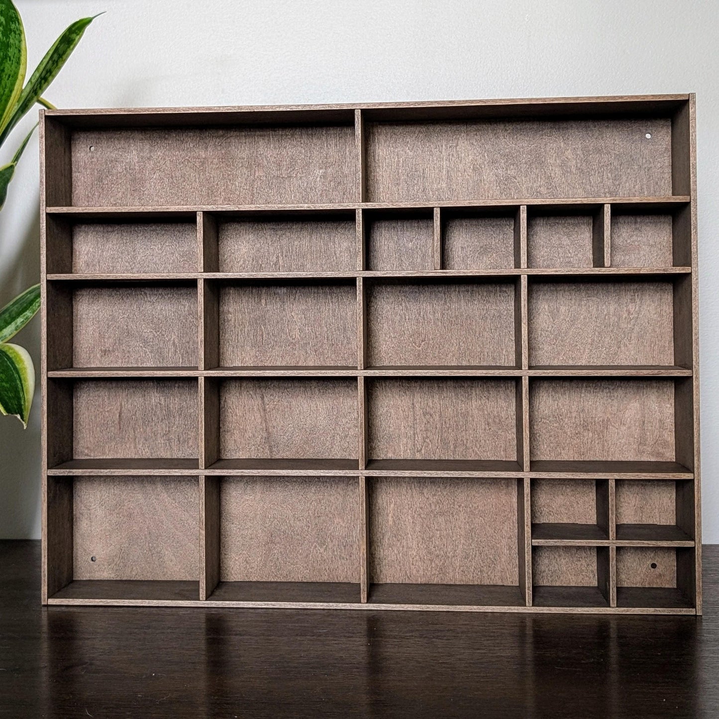 Shadow Box Wooden Display Shelf - Wall Cubby Shelf - Multiple Compartment Sizes - #7c - Trinket Shelf - Curio Cabinet