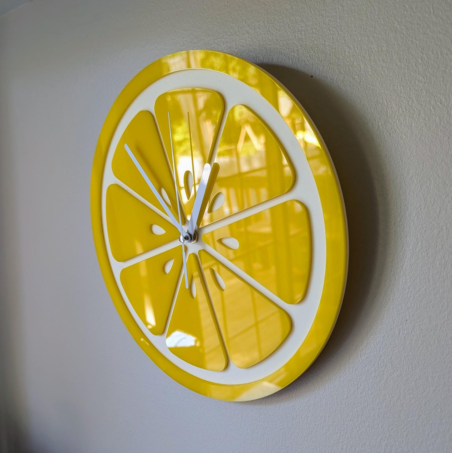 Lemon Slice Clock - Funky Fruit Kitchen Clock