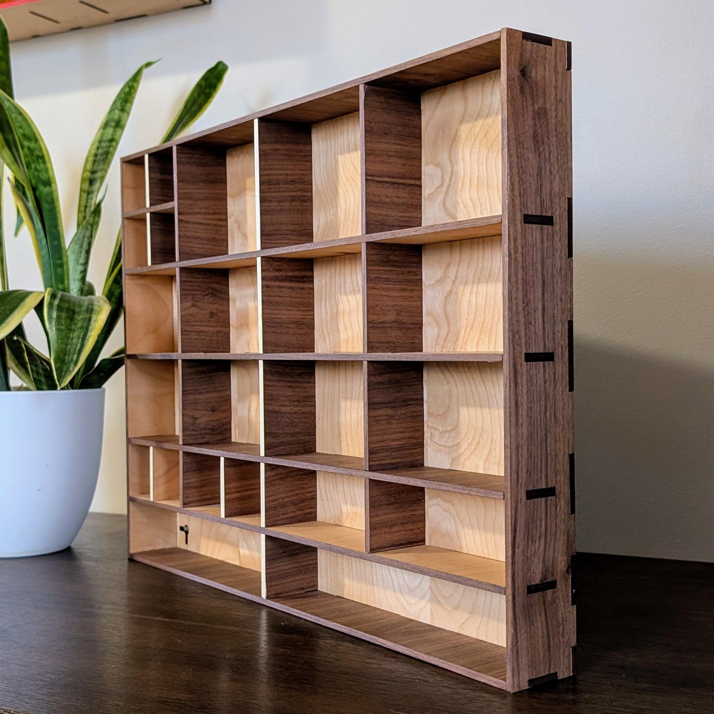 Shadow Box Wooden Display Shelf - Wall Cubby Shelf - Multiple Compartment Sizes - #1 - Trinket Shelf - Curio Cabinet