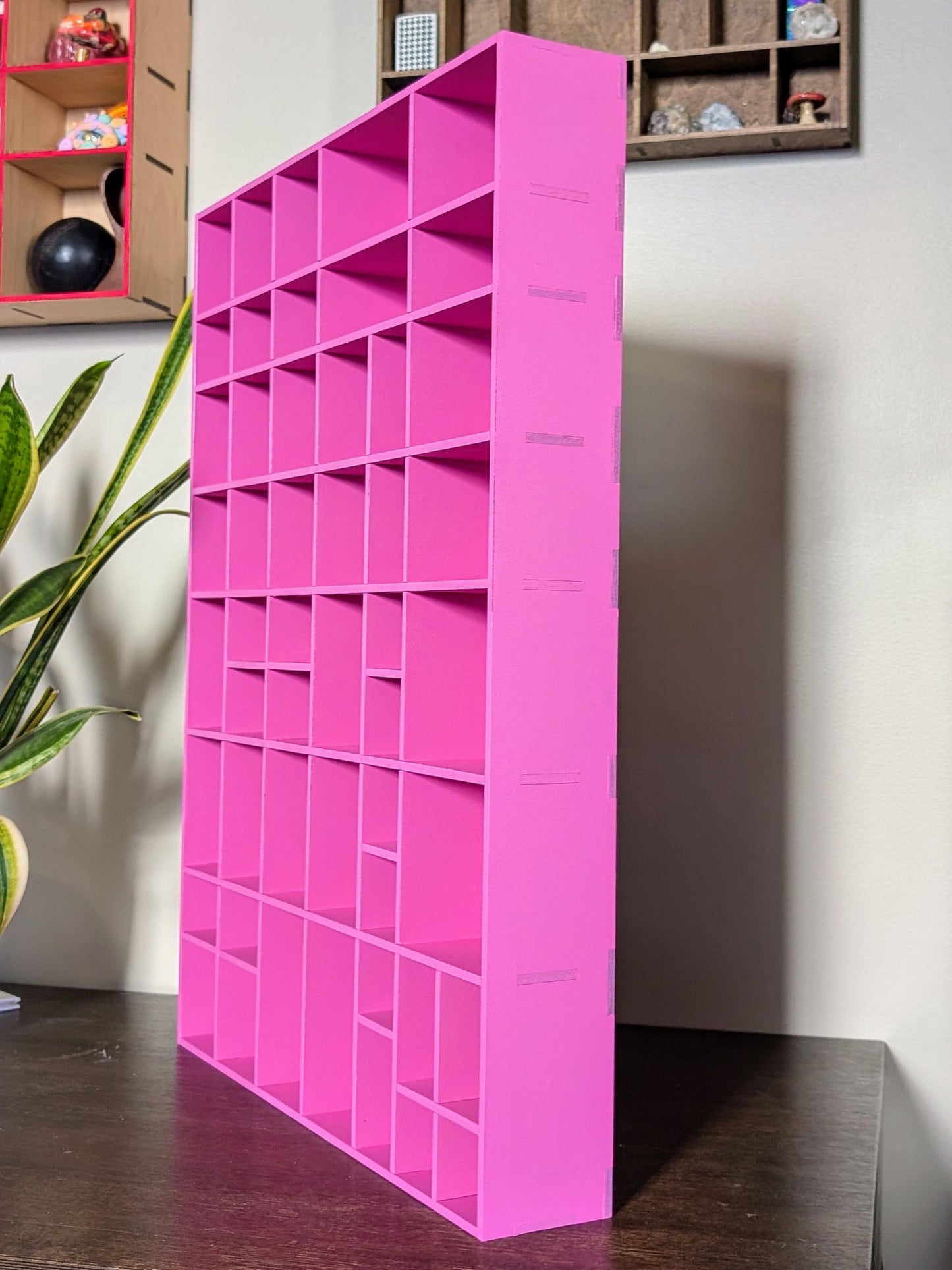 Shadow Box Wooden Display Shelf - Wall Cubby Shelf - Multiple Compartment Sizes - #2 - Trinket Shelf - Curio Cabinet