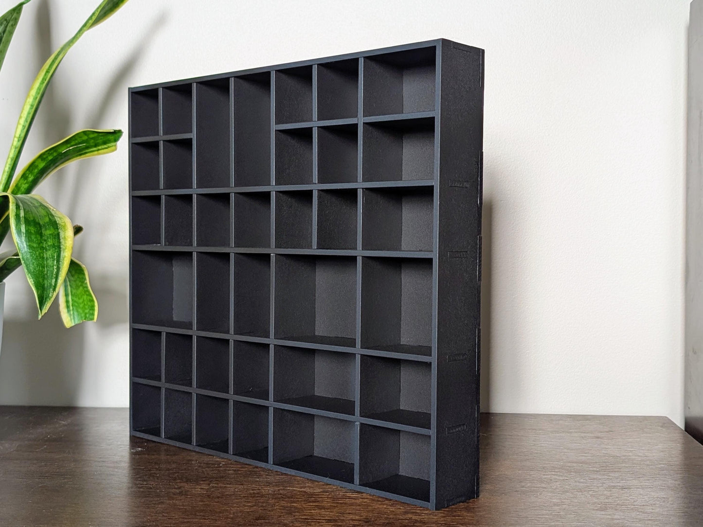 Shadow Box Wooden Display Shelf - Wall Cubby Shelf - Multiple Compartment Sizes - #6 - Trinket Shelf - Curio Cabinet