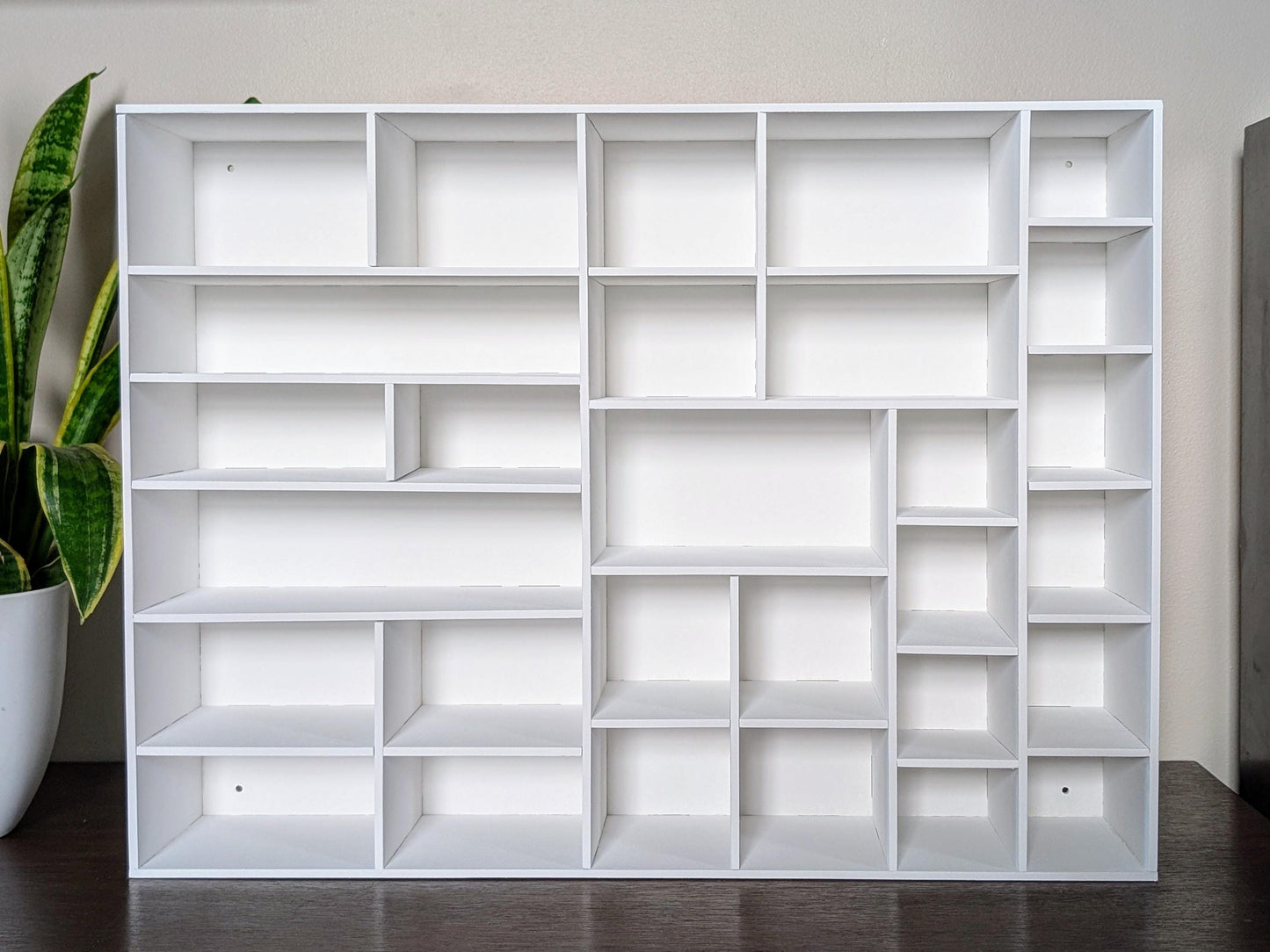 Shadow Box Wooden Display Shelf - Wall Cubby Shelf - Multiple Compartment Sizes - #51c - Trinket Shelf - Curio Cabinet