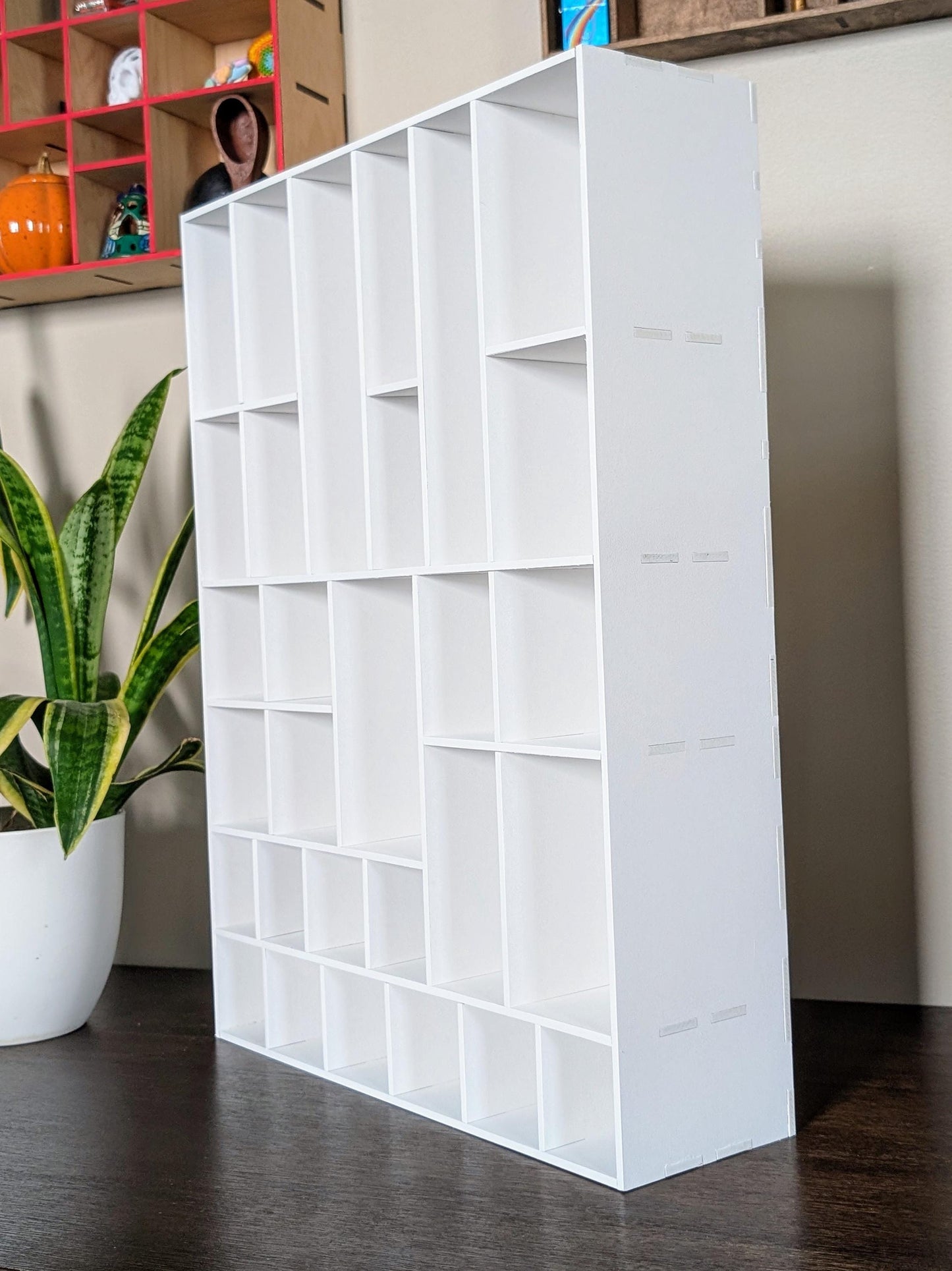 Shadow Box Wooden Display Shelf - Wall Cubby Shelf - Multiple Compartment Sizes - #51c - Trinket Shelf - Curio Cabinet