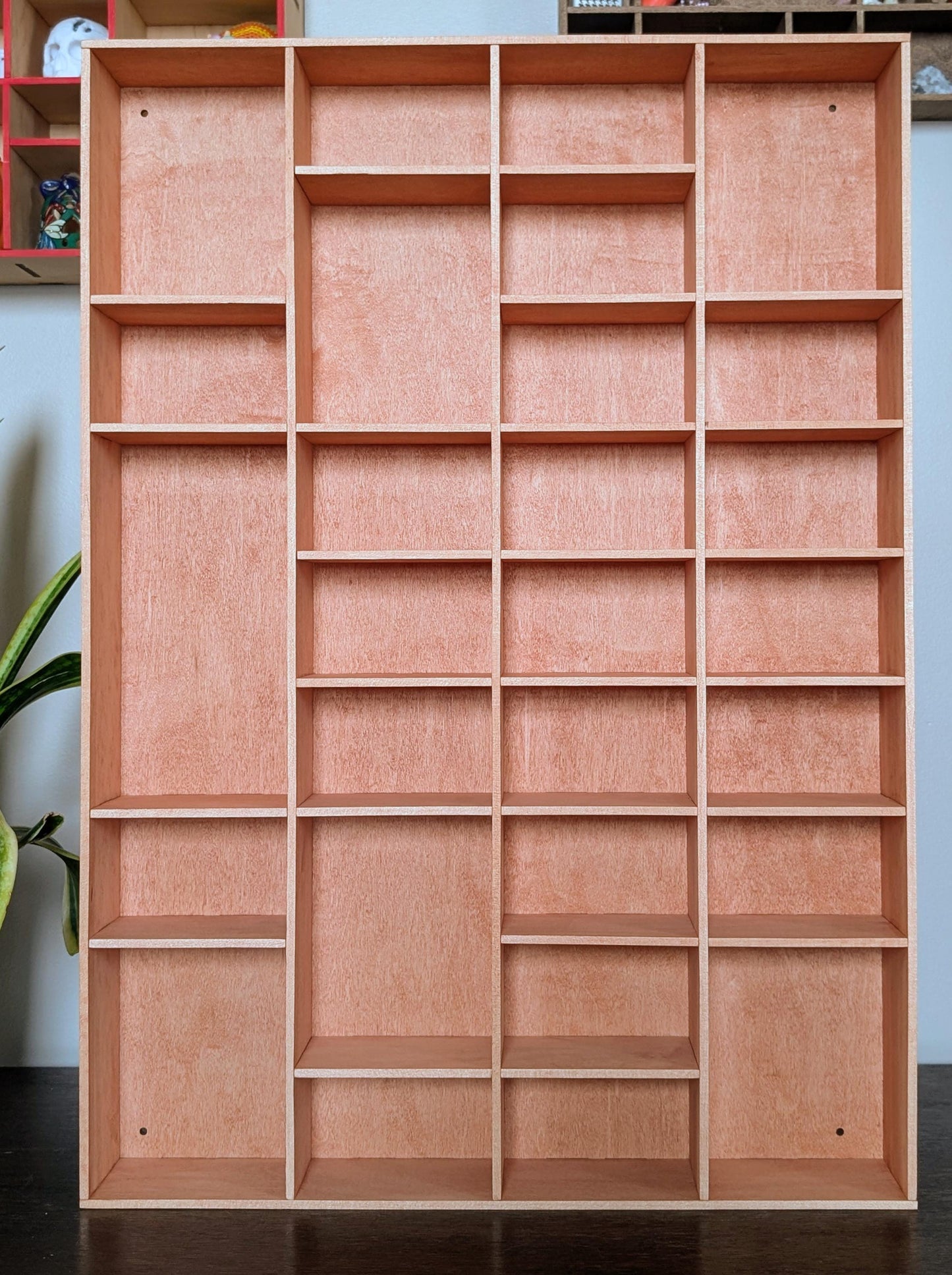 Shadow Box Wooden Display Shelf - Wall Cubby Shelf - Multiple Compartment Sizes - #52 - Trinket Shelf - Curio Cabinet