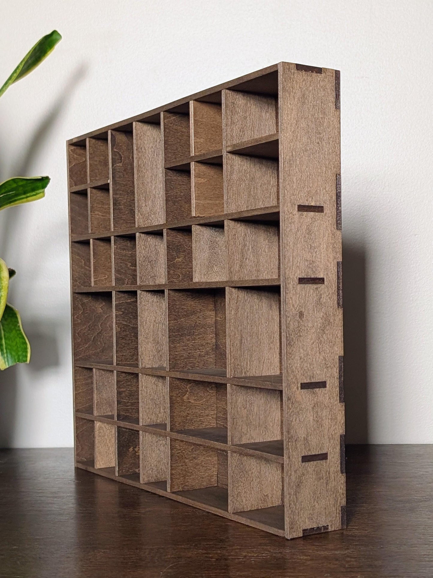 Shadow Box Wooden Display Shelf - Wall Cubby Shelf - Multiple Compartment Sizes - #6 - Trinket Shelf - Curio Cabinet