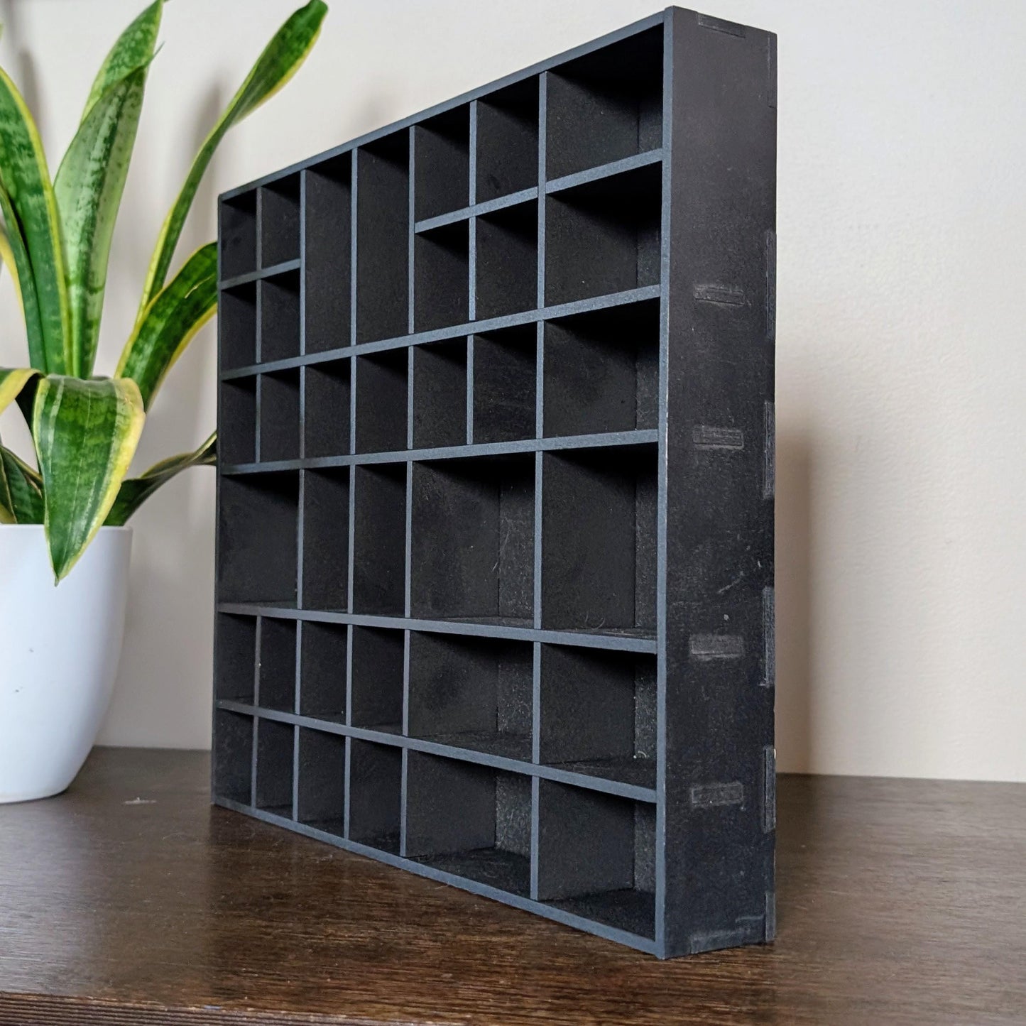 DISCOUNTED Shadow Box Wooden Display Shelf - Wall Cubby Shelf - Multiple Compartment Sizes - #6 - Trinket Shelf - Curio Cabinet