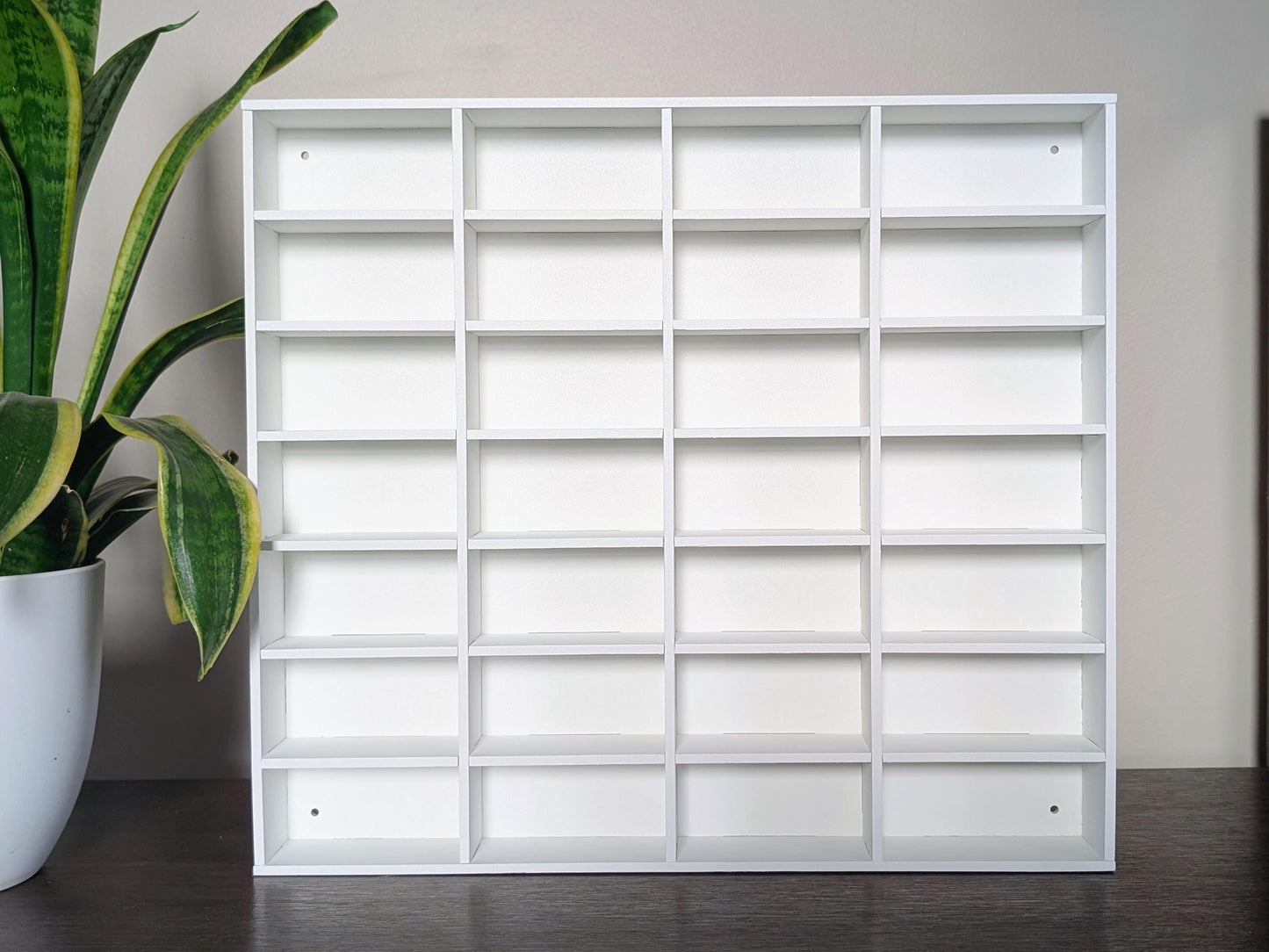 28 Compartment Wooden Display Shelf - 4x2/4.5x2 - Trinket Shelf - Curio Cabinet