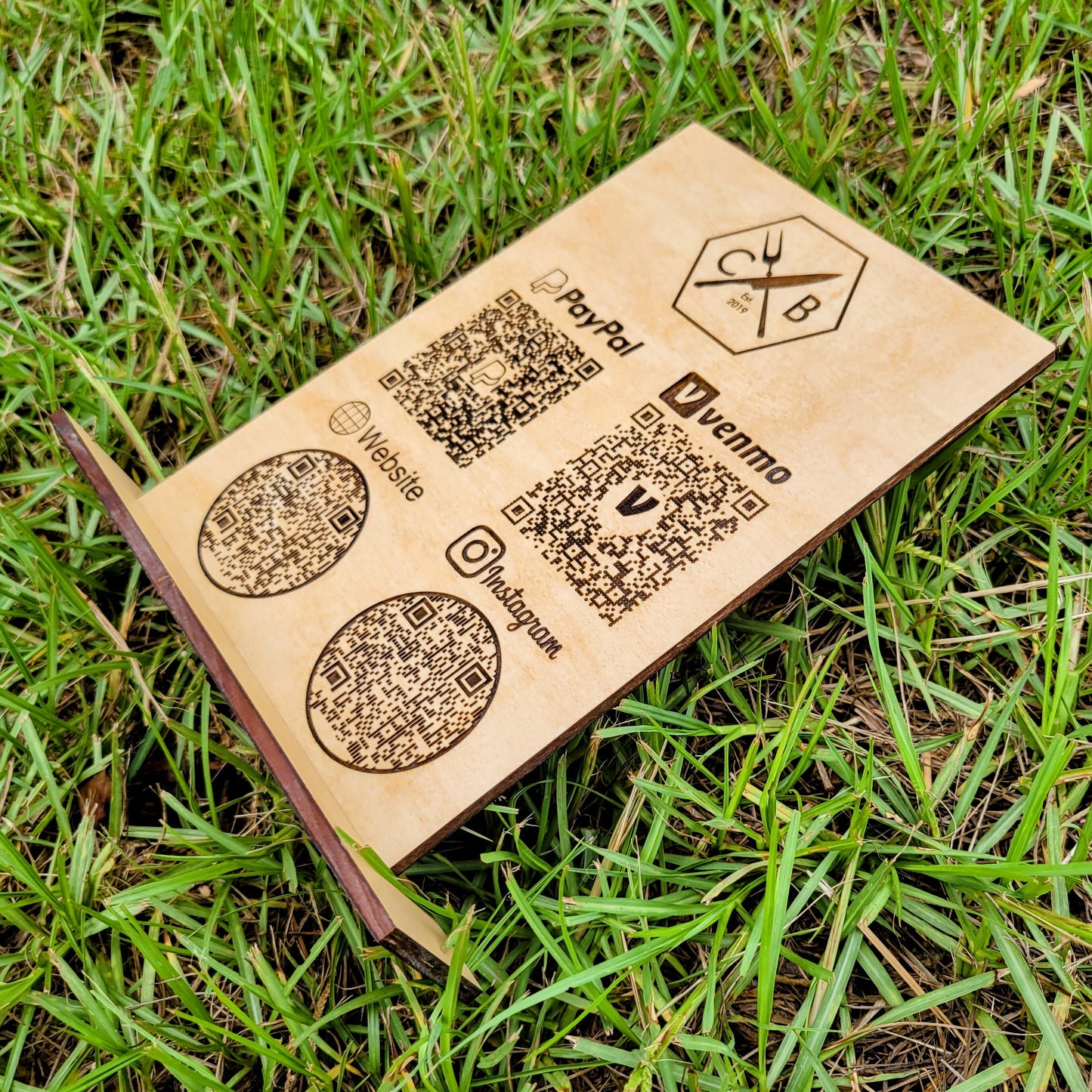 Custom Multi QR Code Stand - QR Code Checkout Sign - Scan Here QR Code Sign - qr code sign