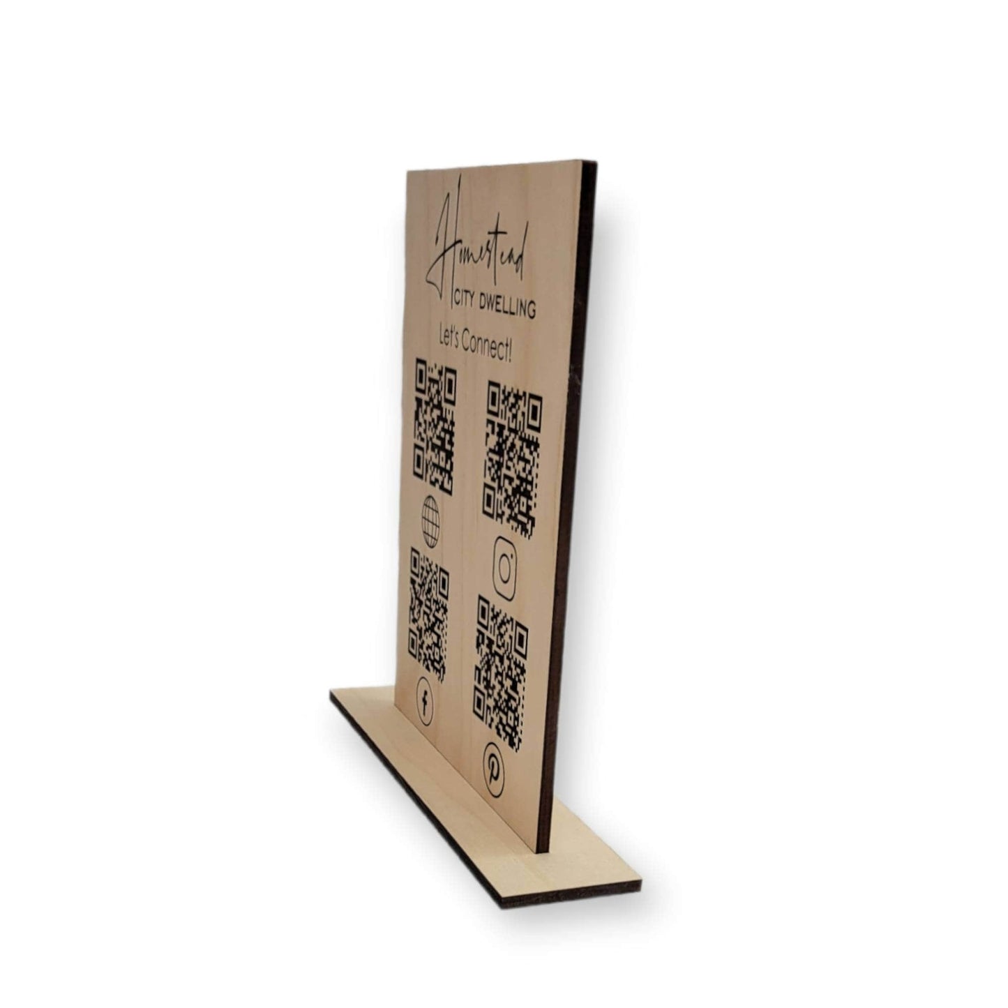 Custom Multi QR Code Stand - QR Code Checkout Sign - Scan Here QR Code Sign - qr code sign