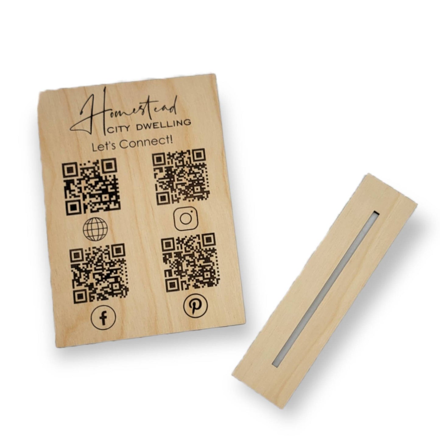 Custom Multi QR Code Stand - QR Code Checkout Sign - Scan Here QR Code Sign - qr code sign