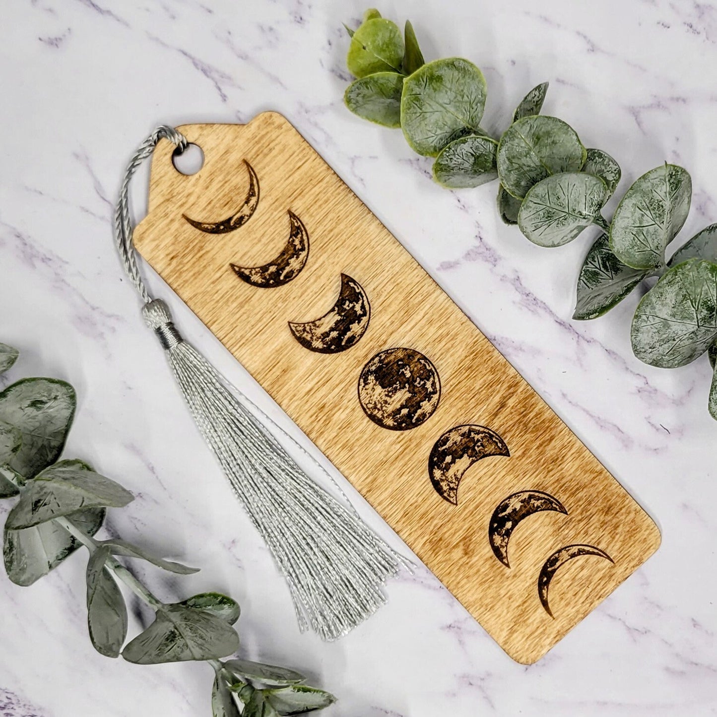 Moonphase Bookmark - Witchy Bookmark - Custom Bookmark - Stocking Stuffer - Reader Gifts- Book Lover Gift