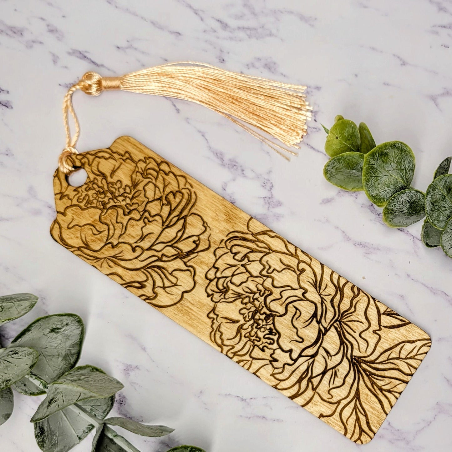 Peony Bookmark - Custom Bookmark - Stocking Stuffer - Reader Gifts- Book Lover Gift