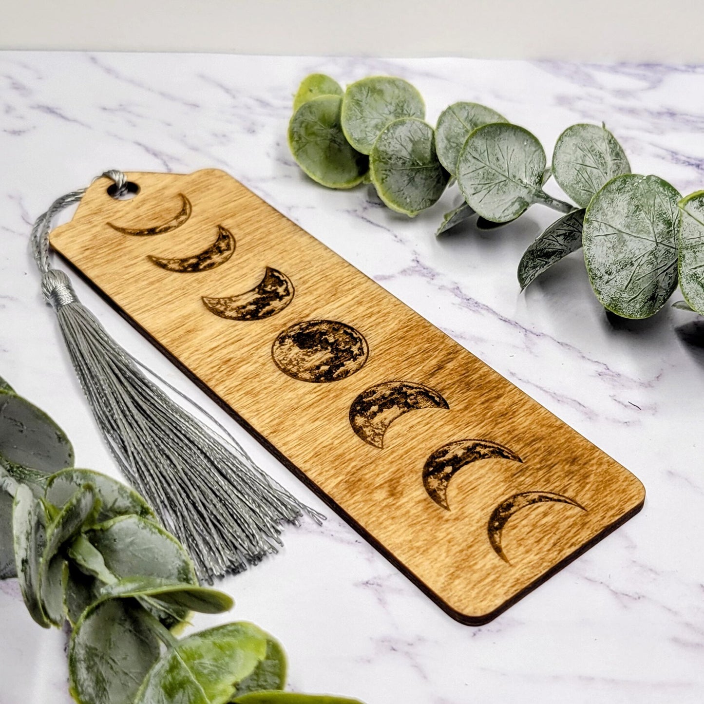 Moonphase Bookmark - Witchy Bookmark - Custom Bookmark - Stocking Stuffer - Reader Gifts- Book Lover Gift