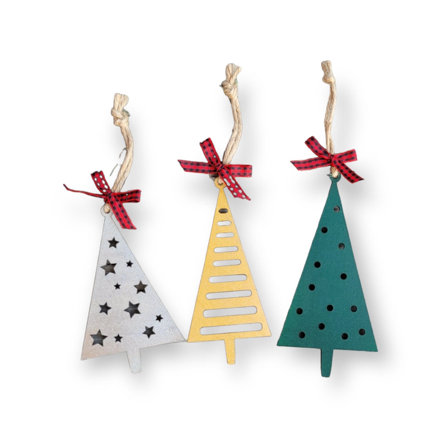 Minimalist Christmas Tree Ornaments - Hygge Christmas Ornaments - Ornament Set - Boho Christmas Ornaments