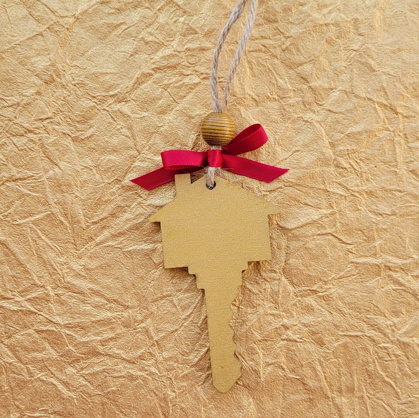 CUSTOM First Christmas In Our New Home Key Christmas Ornament - Personalized New Home Ornament - New Homeowner Gift