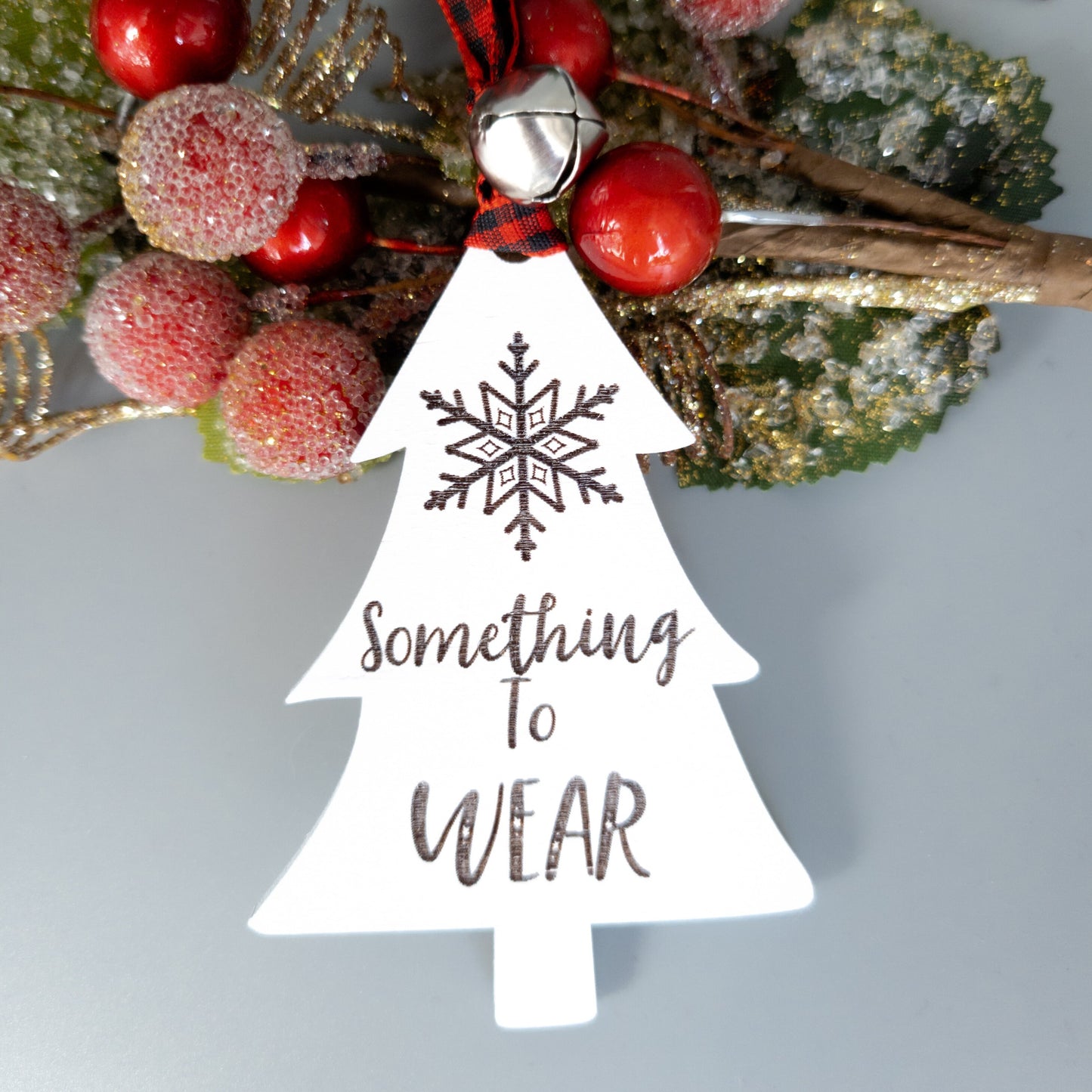 CUSTOM Set of Four or Seven Gifts Tree Gift Tags - Custom Wooden Gift Tags - Something You Want Something You Need - Christmas Gift Tags