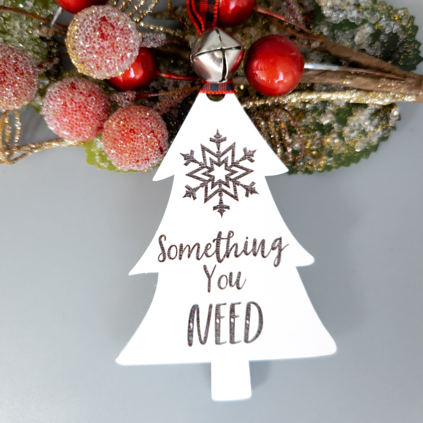 CUSTOM Set of Four or Seven Gifts Tree Gift Tags - Custom Wooden Gift Tags - Something You Want Something You Need - Christmas Gift Tags