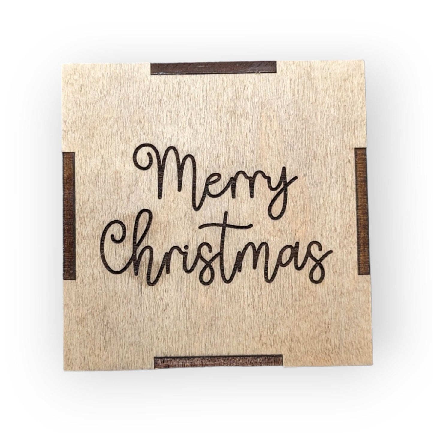 Wooden Monogram Christmas Ornament - Custom Name Ornament - Split Monogram Name Ornament - Personalized Ornament