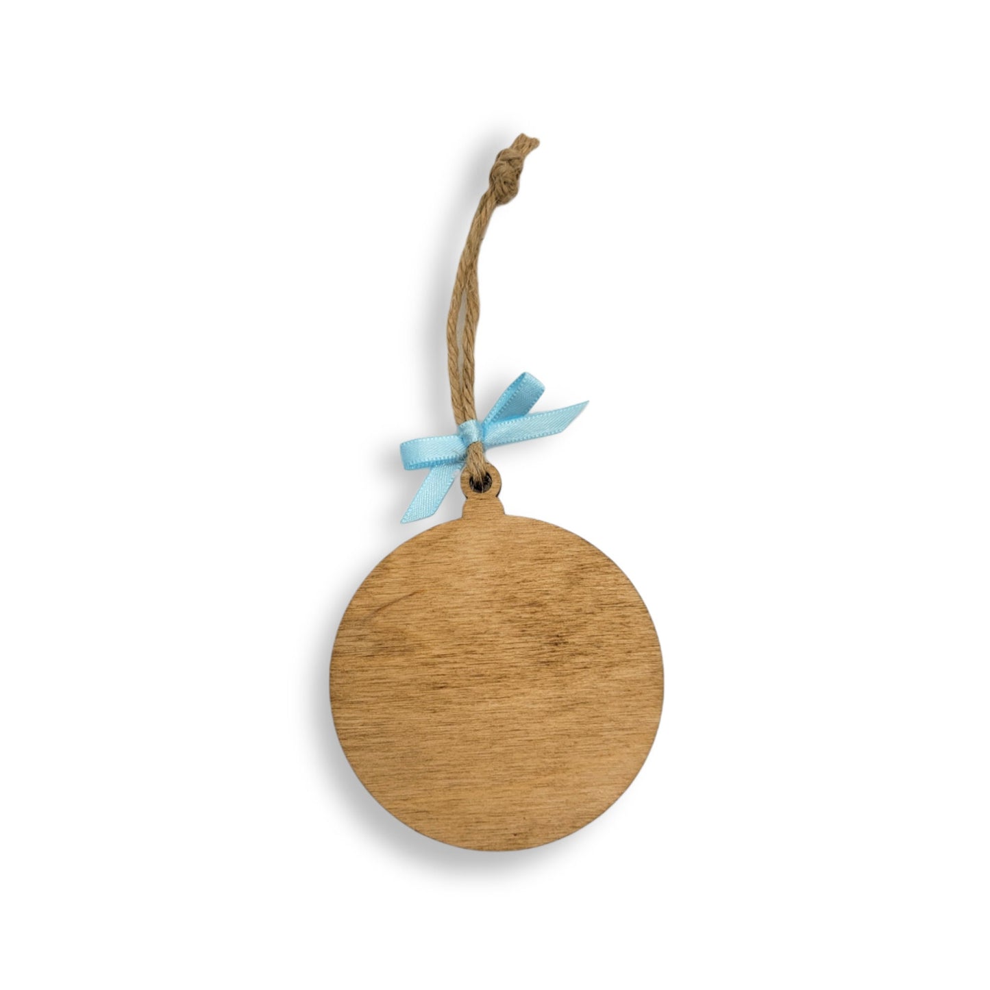 CUSTOM Any River Wooden Christmas Ornament