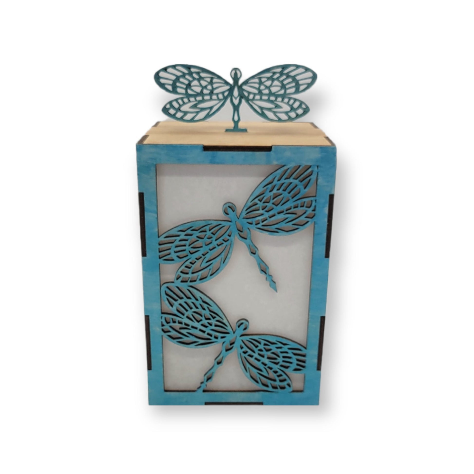 Dragonfly Votive Lantern - Candle Holder Lantern - Dragonfly Cut Out - Wedding Lantern - Wedding Decor - Lounge Decor Lantern