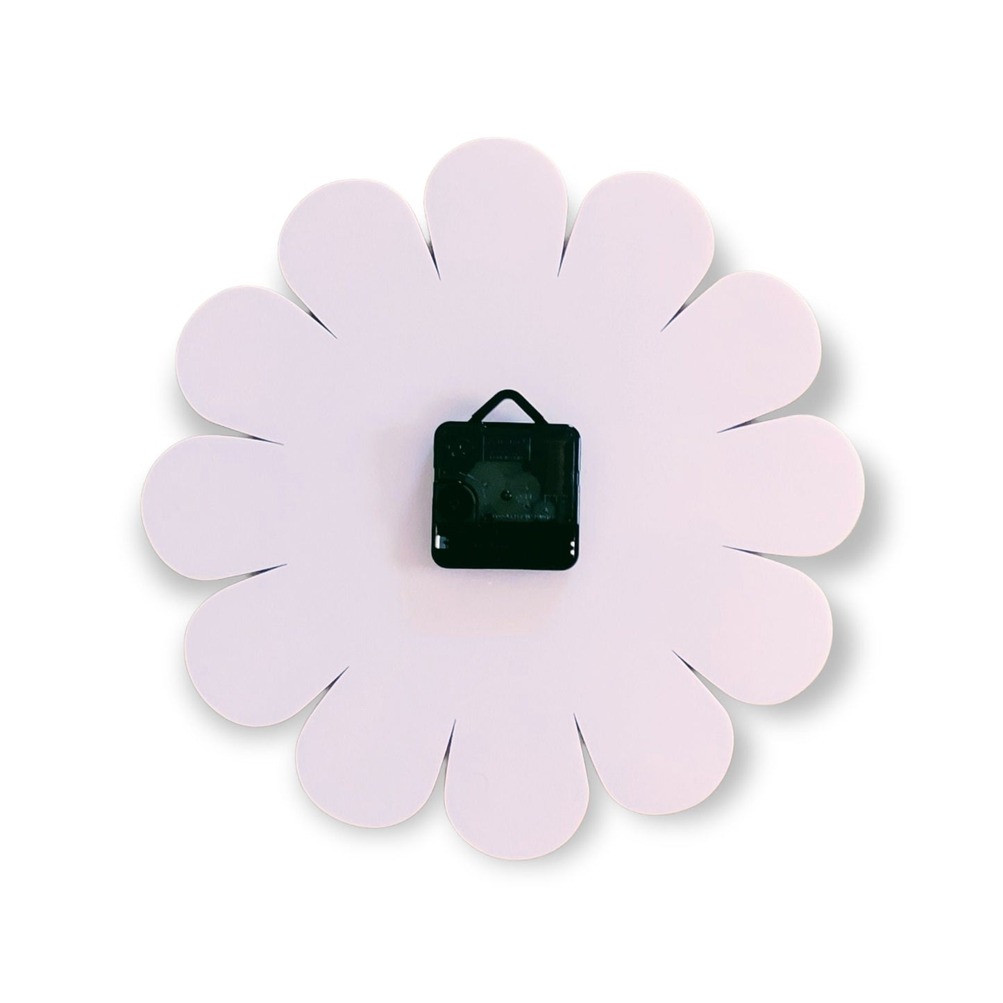 Retro Daisy Wall Clock - Funky Wall Clock - Pastel Pink and Lavender