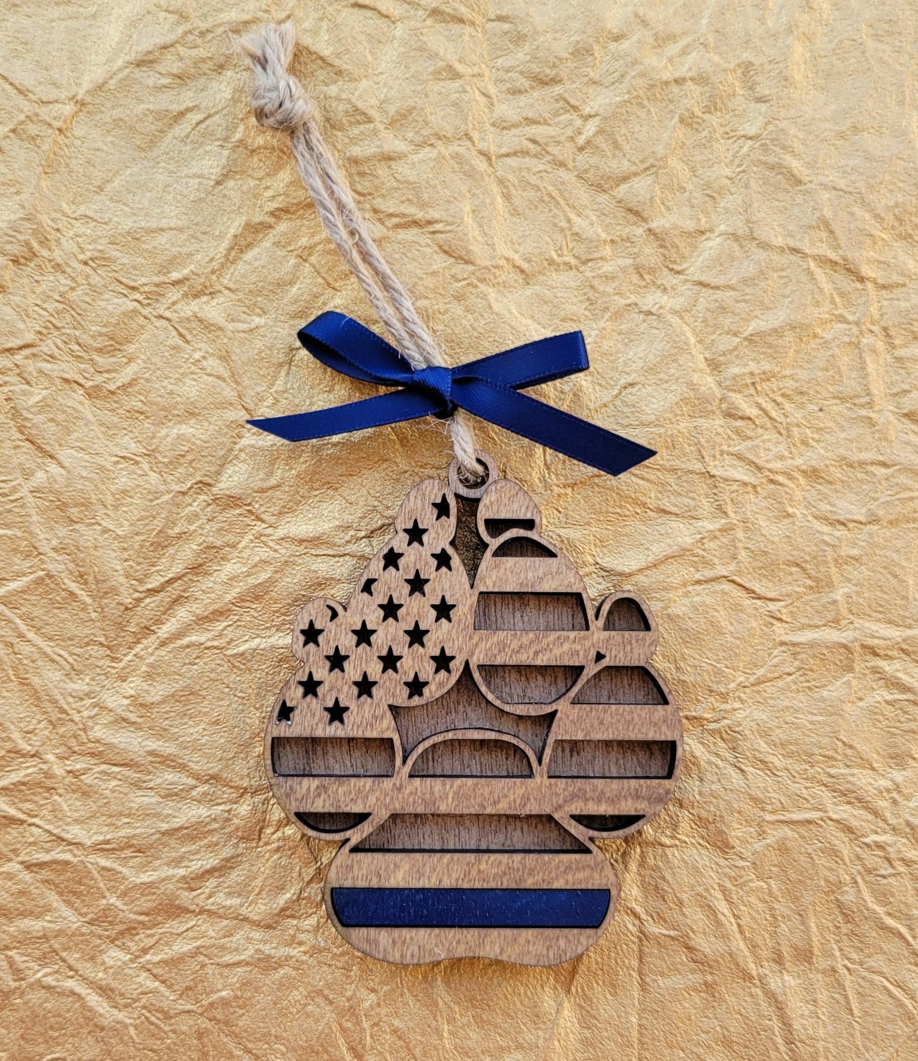 Police K9 Officer Christmas Ornament