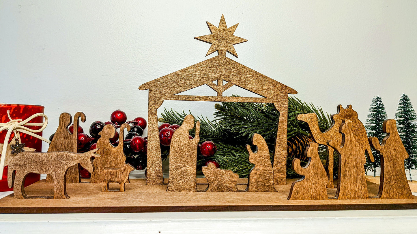 Minimalist Nativity Scene