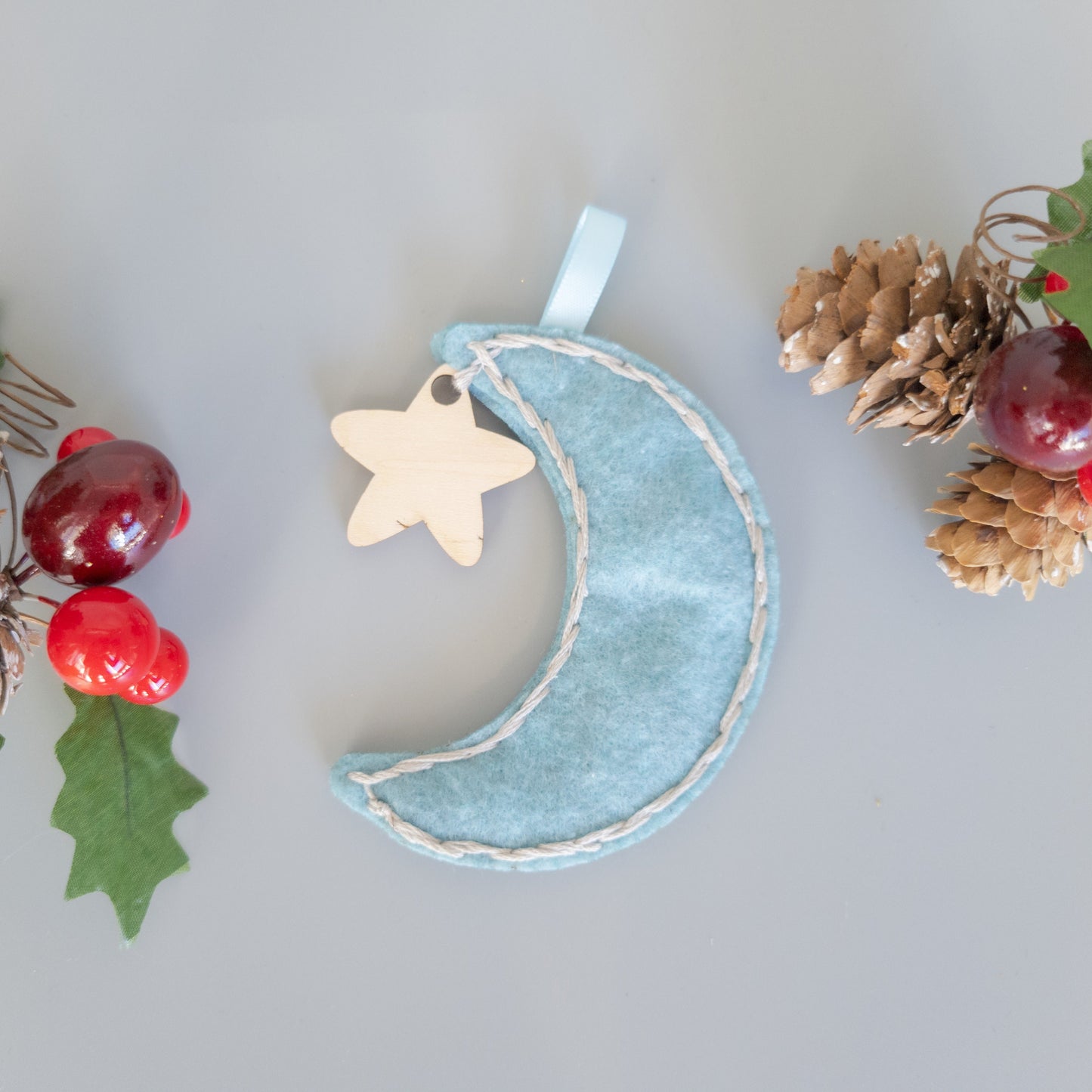 Custom Embroidered Babys First Christmas Ornament